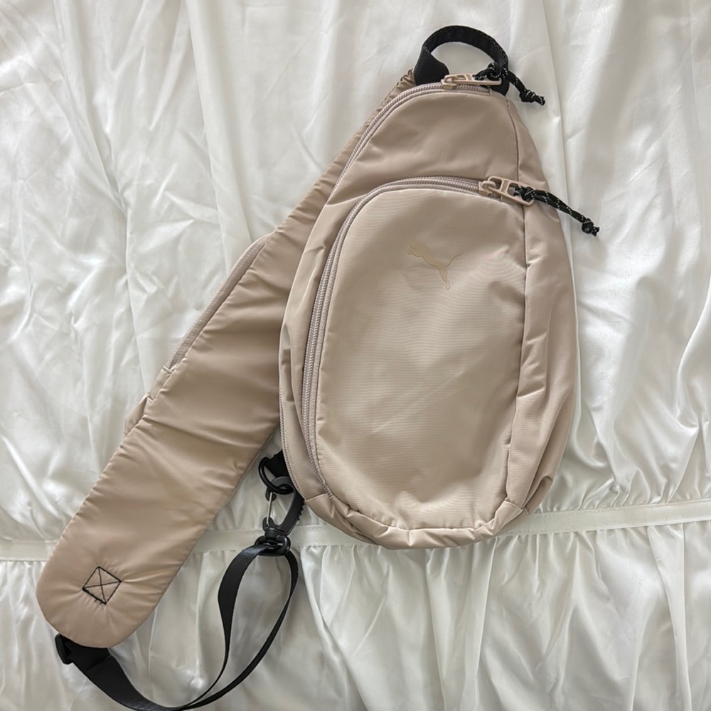 Puma Tan Cross-bag with Adjustable Straps